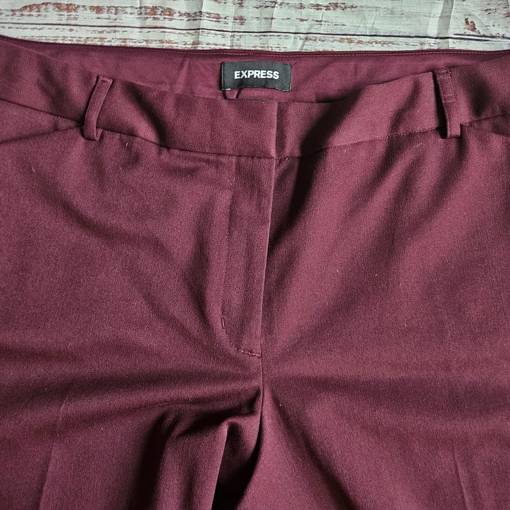 Express Editor Barely Boot Pants Stretch Low Rise… - image 2